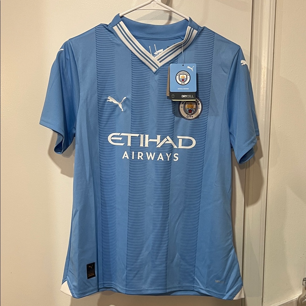 Puma Sky Blue Manchester Soccer Jersey